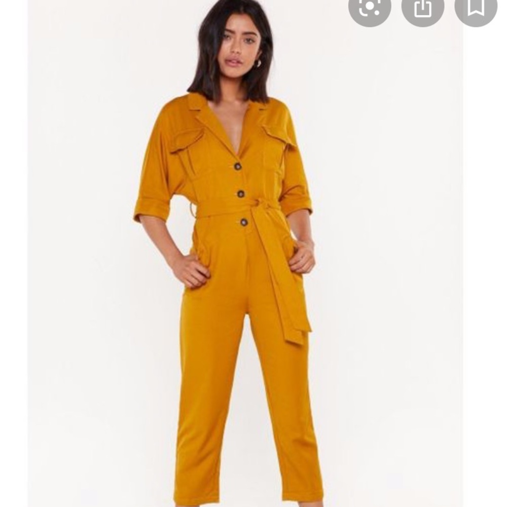 Nasty Gal - Work It Girl Button-Up Boilersuit